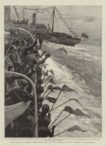 The Return of General Booth from India and the Colonies, the First Greeting at Southampton